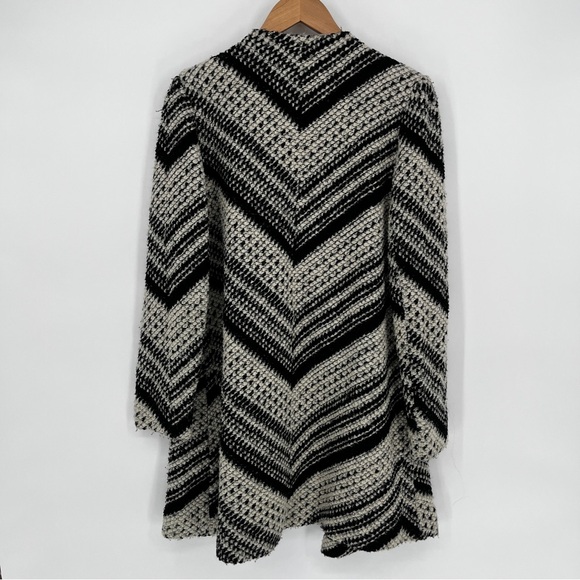 ba&sh Icare Open Front Knit Cardigan Black White - 1 (US Small) - Picture 10 of 11